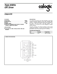 Datasheet CVA2419TX manufacturer Calogic